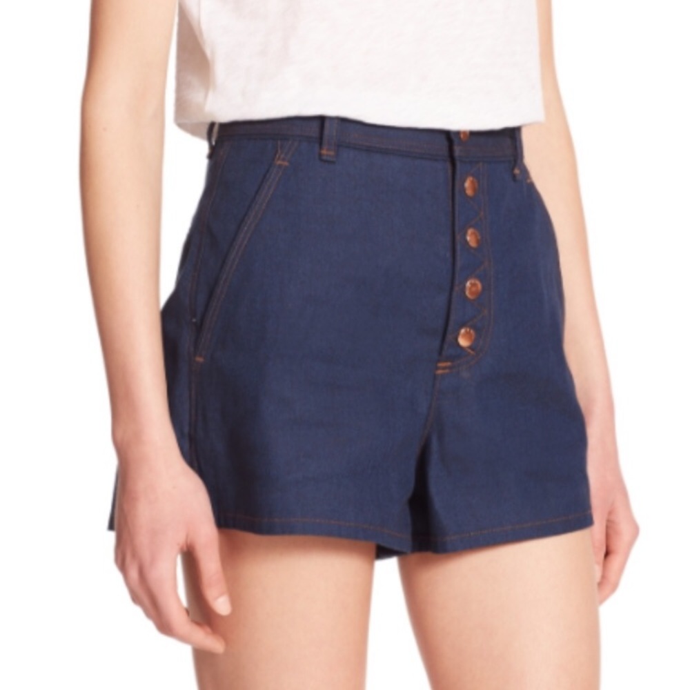 Rag & Bone Button High-Waisted Branson Shorts - image 2